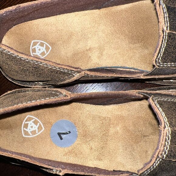 Ariat® Ladies Cruiser Vintage Bomber Brown Casual Slip-on Womens 7 Med NWOB‎ - Picture 5 of 9
